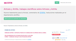 Desktop Screenshot of infoartrosis.com.ar