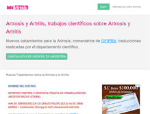 Tablet Screenshot of infoartrosis.com.ar